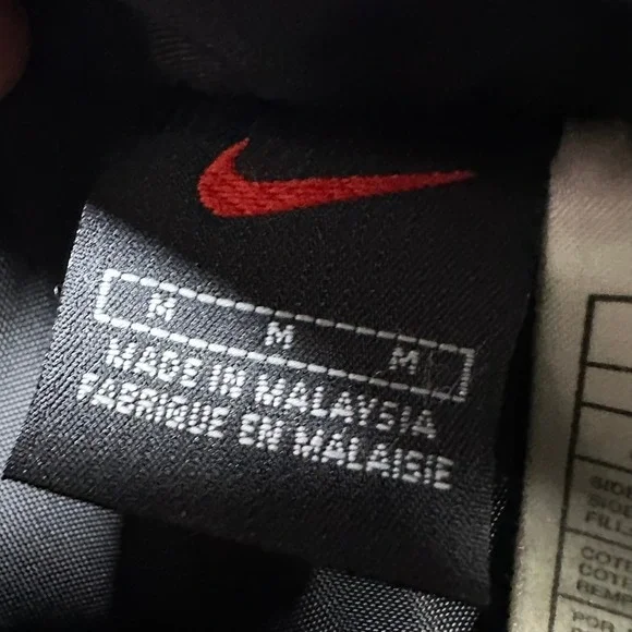 Vintage Y2K Nike Men's M Black Tan Reversible Therma-Fit Jacket Nylon Fleece - Picture 7 of 16